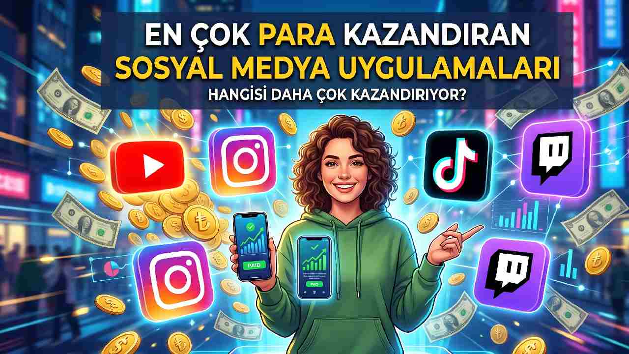 En Çok Para Kazandıran Sosyal Medya Uygulamaları Nelerdir?