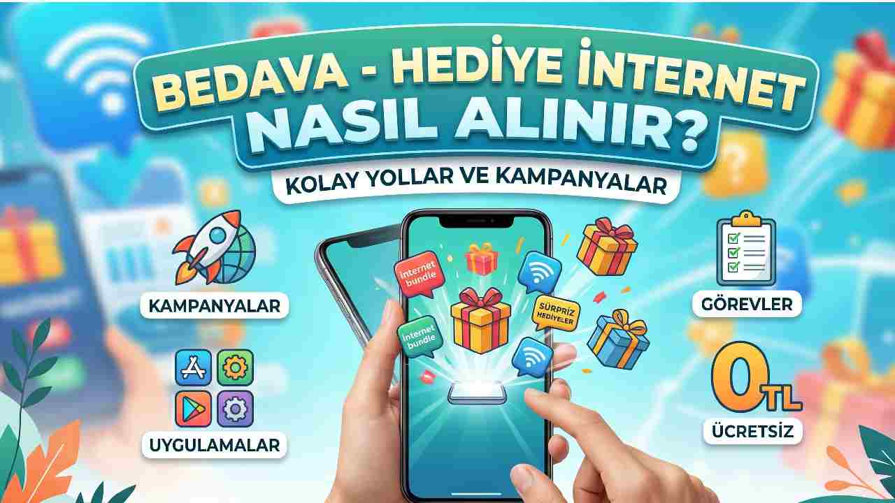Bedava - Hediye İnternet Nasıl Alınır?